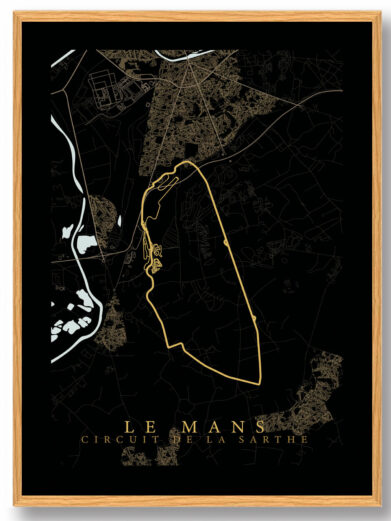 Le Mans - Racerløb mørk plakat