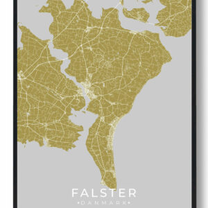 Falster plakat - gul