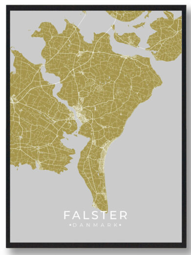 Falster plakat - gul