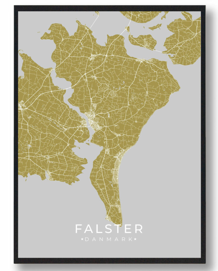 Falster plakat - gul
