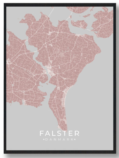 Falster plakat - rosa