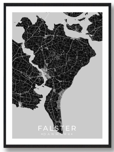 Falster plakat - sort