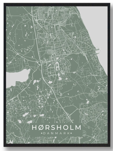 Hørsholm plakat - grøn
