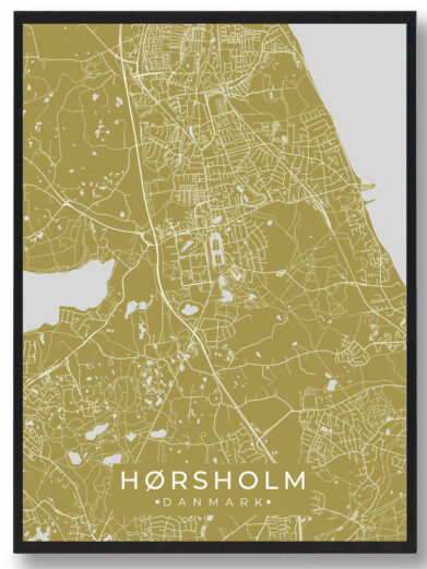 Hørsholm plakat - gul