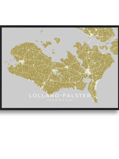 Lolland-Falster plakat - gul