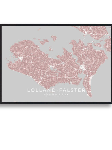 Lolland-Falster plakat - rosa