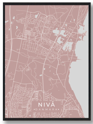 Nivå plakat - lyserød