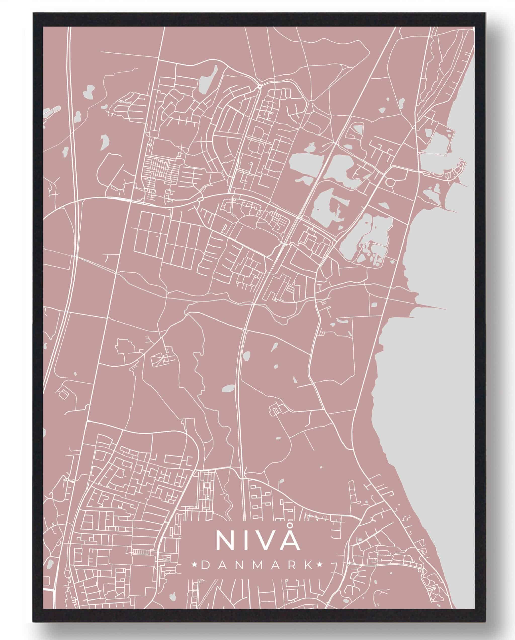 Nivå plakat - lyserød