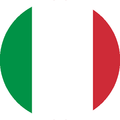 Italien fodbold plakat. Italiens flag i cirkel. Perfekt til stadion eller fodboldentusiaster!