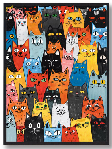 Det var kattens - katteplakat