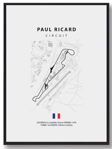 Circuit Paul Ricard – Formel 1 lys plakat