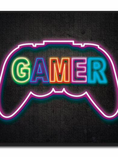 Gamer - neon gamerplakater
