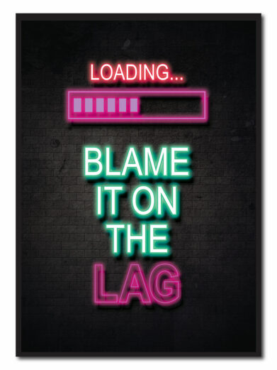 Loading - neon gamerplakater