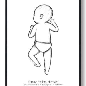 1:1 Fødselsplakat