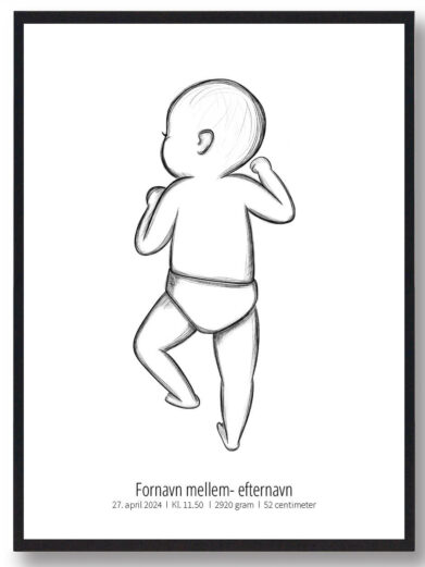 1:1 Fødselsplakat