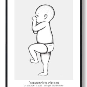 1:1 Fødselsplakat
