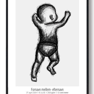 1:1 Fødselsplakat