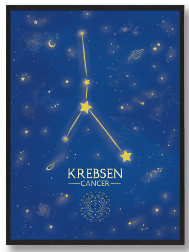 Stjernebillede krebsen - blå
