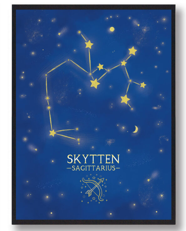 Stjernebillede skytten - blå