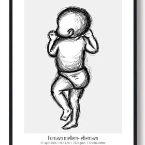 1:1 Fødselsplakat
