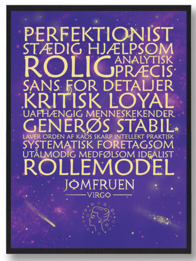 Stjernebillede jomfruen – lilla