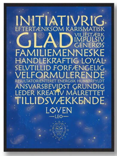 Stjernebillede løven – blå