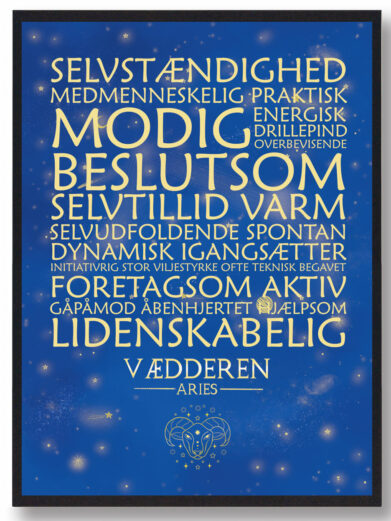 Stjernebillede vædderen – blå