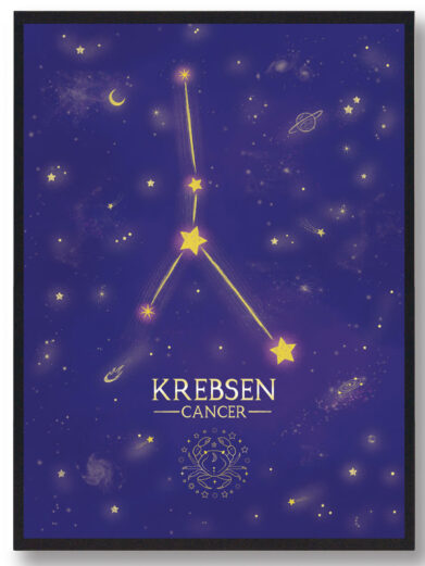Stjernebillede krebsen - lilla