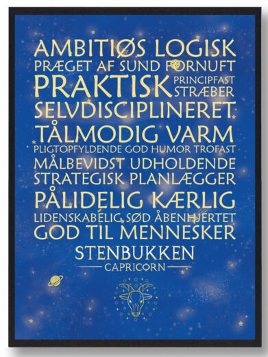 Stjernetegn stenbukken – blå