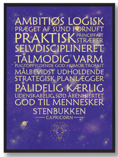 Stjernetegn stenbukken – lilla