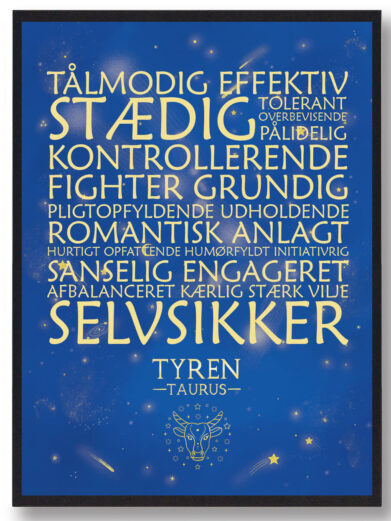 Stjernebillede tyren – blå