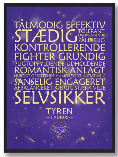 Stjernebillede tyren – lilla