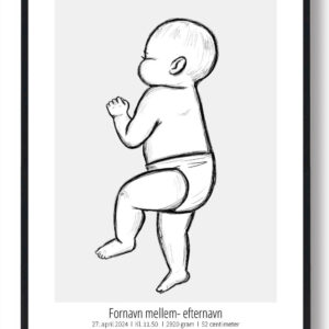 1:1 Fødselsplakat