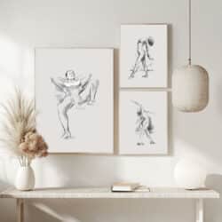 Croquis plakater til stuen. Moderne kunst til hjemmet. Find boligplakater online.