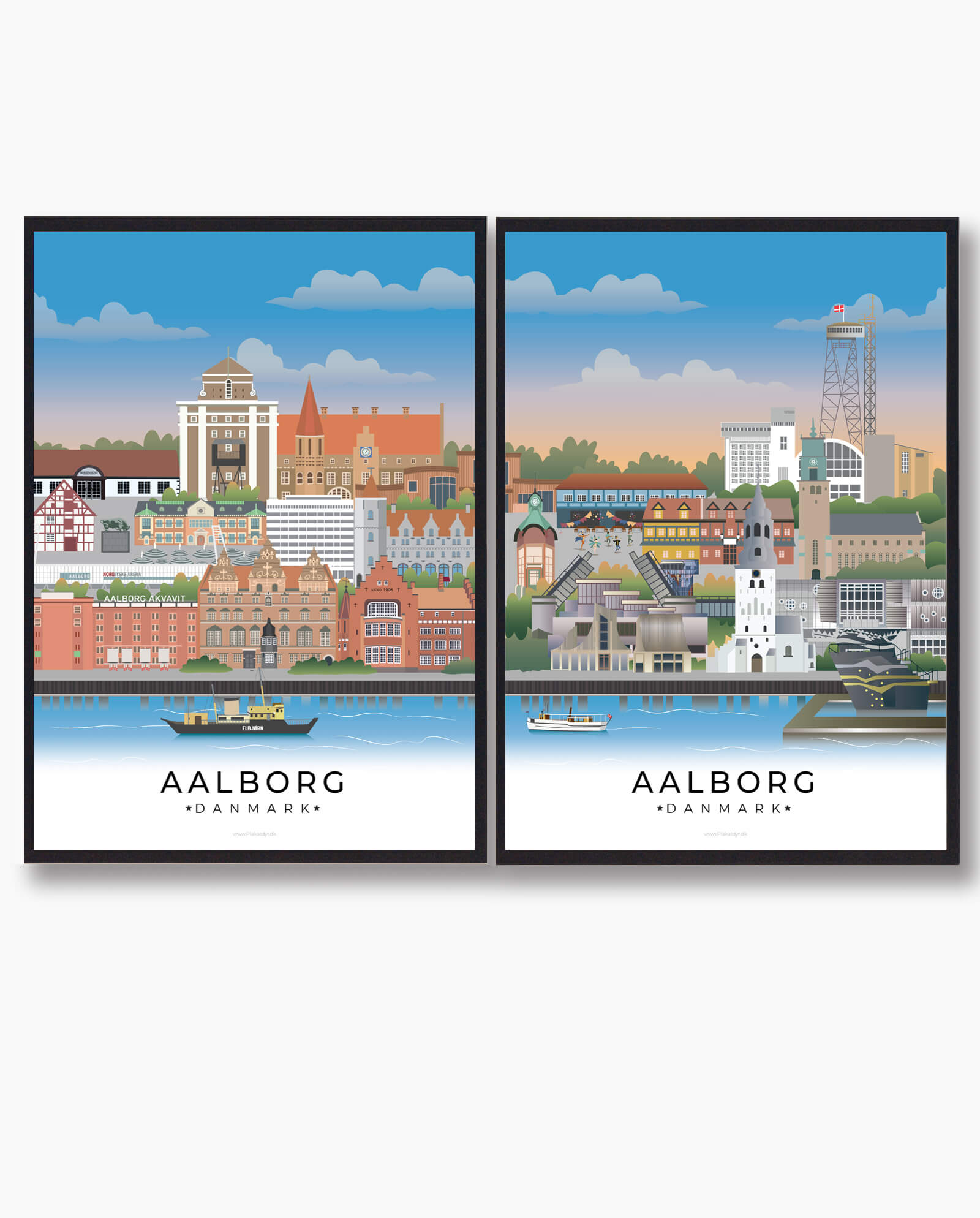 Aalborg Plakat Plakatsæt Størrelse: Xl 70x100cm