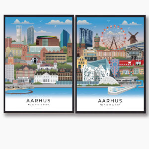 Aarhus byplakat plakatsæt