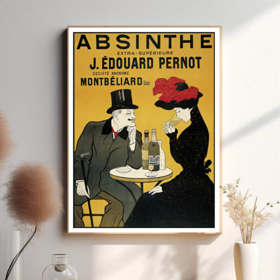 I "Absinthe" anvender Klee forskellige grønne nuancer, der henviser til den karakteristiske farve på absinthe, og skaber en visuel oplevelse, der afspejler både drinkens gådefuldhed og allure.