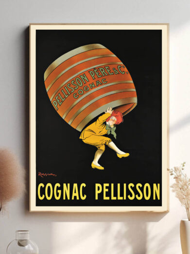 I "Cognac" bruger Klee rige, varme nuancer for at udtrykke den fyldige og sofistikerede smag af cognac, hvilket giver værket en luksuriøs og indbydende atmosfære.