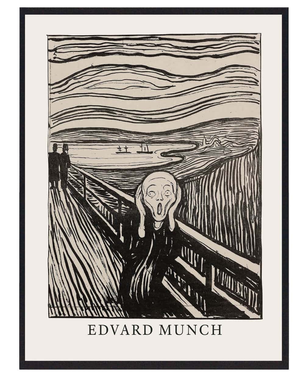 Edvard Munch - Skriget sort/hvid