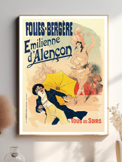 Et charmerende motiv med dans, musik og underholdning. Perfekt til dem, der elsker Belle Époque og fransk kabaret.