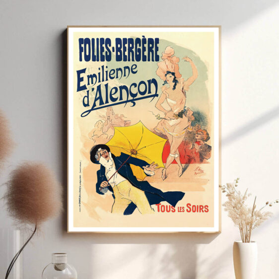 Et charmerende motiv med dans, musik og underholdning. Perfekt til dem, der elsker Belle Époque og fransk kabaret.