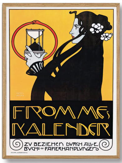Denne plakat bringer en nostalgisk charme til ethvert rum med sit unikke udtryk. En perfekt hyldest til tidlig grafisk design og trykkunst.