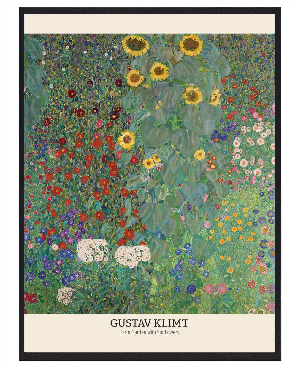 Gustav Klimt - Farm garden with sunflowers