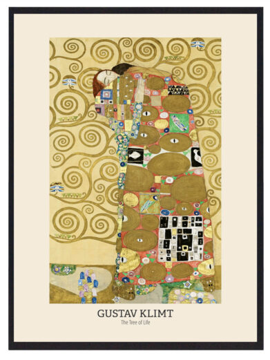 Klimts The Tree of Life går dybere end blot en æstetisk repræsentation af naturen; det er et værk, der taler om menneskets eksistens, vores forbindelse til verden omkring os, og den rejse, vi alle deler. De dybdeborende mønstre og den guldbestrøede baggrund skaber et følelsesladet billede, som får betragtningen til at føles som en introspektiv rejse gennem livets mysterier.