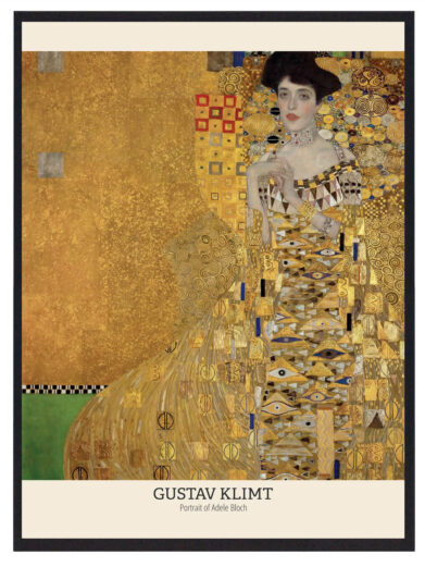 Dette værk er en visuel fest for øjet, med sine lysende gyldne nuancer og fløjlsbløde penselstrøg. Klimt’s brug af både figurative og dekorative elementer fanger et æstetisk perfekt portræt, der transcenderer tid og rum og forbliver en af de mest berømte skildringer af både kvindelighed og kunstnerisk skønhed.