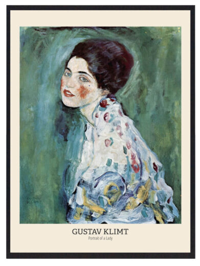 Klimt formår at balancere klassisk portrætkunst med moderne æstetik i dette værk. Kvindens ansigt, omgivet af de elegante mønstre og teksturer, afslører en blanding af traditionel skønhed og samtidens fascination af dekorativ kunst, hvilket skaber et værk, der føles både tidløst og progressivt.