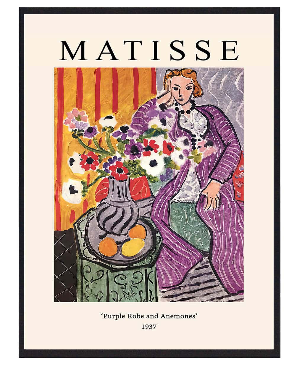Henri Matisse Purple Robe and Anemones