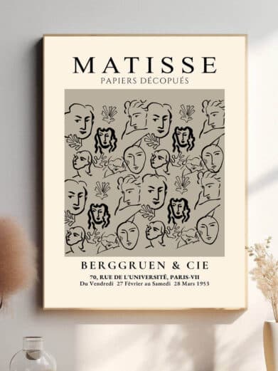 I dette værk ser vi Matisse’s karakteristiske evne til at forenkle motivet, samtidig med at han bevarer en sofistikeret kompleksitet. Berggruen and Cia er et eksempel på hans dygtighed i at skille elementer ned til deres mest grundlæggende, men stadig visceralt tiltalende, former.