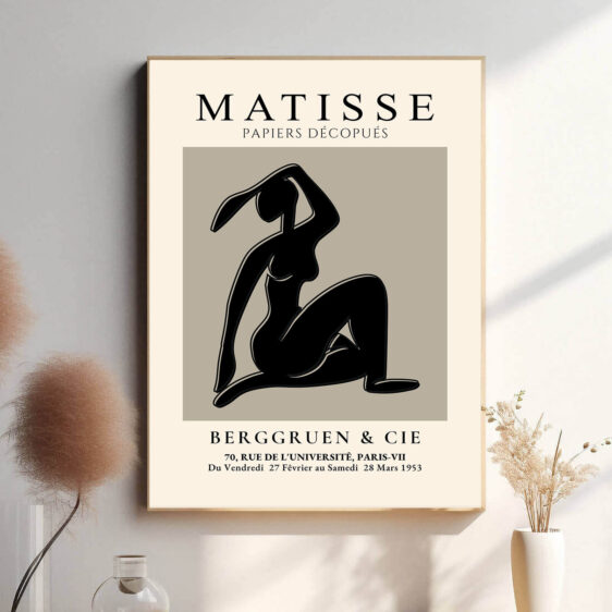 I dette værk forenkler Matisse kroppens form til en række rene linjer og flader, der alligevel bevæger sig ud over det abstrakte og giver værket en følelse af liv og menneskelig tilstedeværelse.