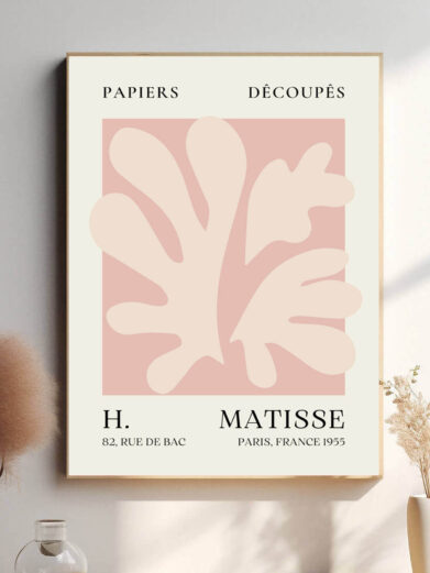 I Big Leaf bruger Matisse stærke farver til at fremhæve bladets form, hvilket giver værket en visuel intensitet. Den store bladform virker næsten monumental og skaber en følelse af liv og energi, som fylder rummet.